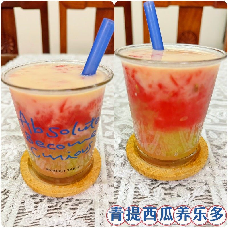 夏日限定青提西瓜養樂多的做法