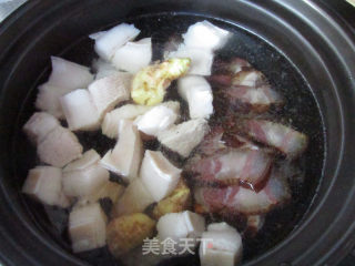臘肉版腌篤鮮的做法步驟：6