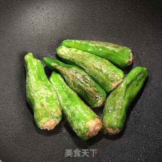 青椒釀肉的做法步驟：7