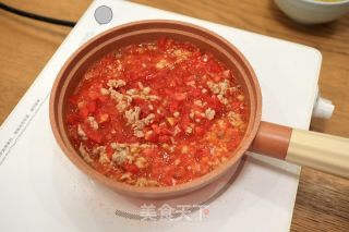 番茄肉醬蝴蝶意面的做法步驟：5