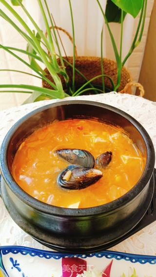 辣白菜海鮮豆腐湯的做法步驟：10