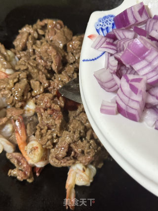 蝦仁炒牛肉的做法步驟：13