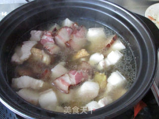 臘肉版腌篤鮮的做法步驟：7