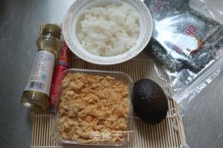 牛油果壽司的做法步驟：1