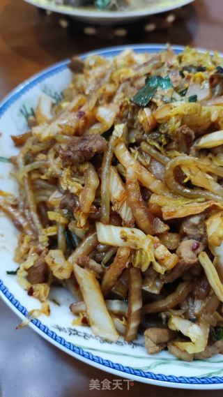 東北酸菜漬粉條的做法步驟：8