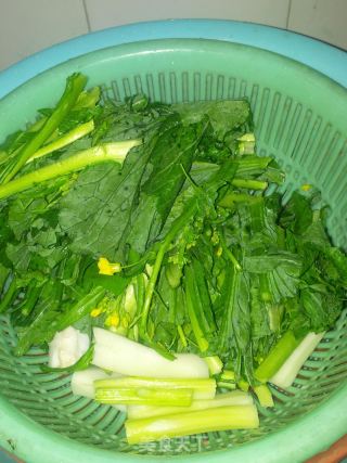 清炒遲菜心的做法步驟：3