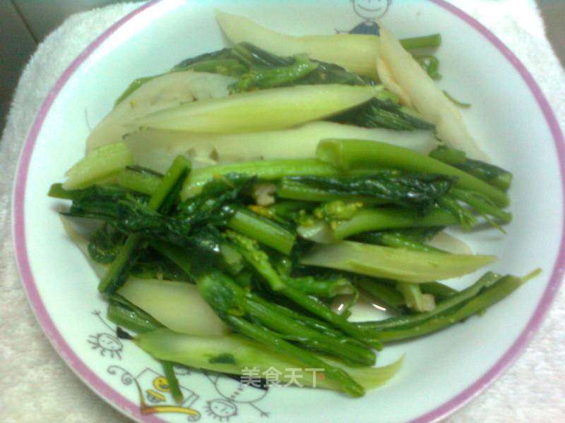 清炒遲菜心的做法