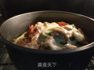 簡易版燒烤味披薩的做法步驟：8