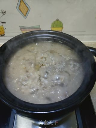 菜干咸骨粥的做法步驟：10