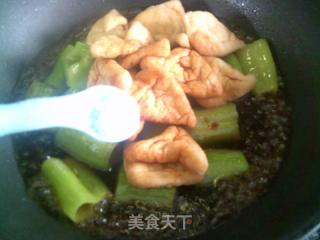 油三角燒虎皮青椒的做法步驟：7
