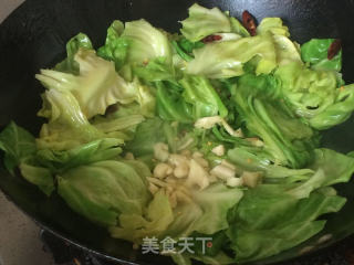手撕包菜的做法步驟：4