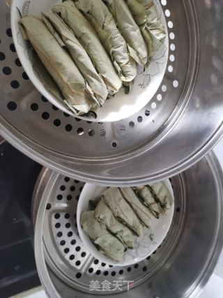 荷葉蒸五花肉的做法步驟：8