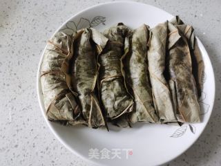 荷葉蒸五花肉的做法步驟：9