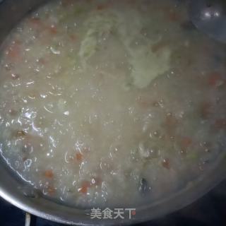 奶白菜海鮮粥的做法步驟：16