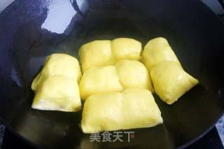 香煎東北粘豆包的做法步驟：2