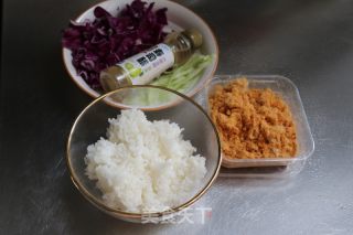 紫甘藍飯團的做法步驟：1