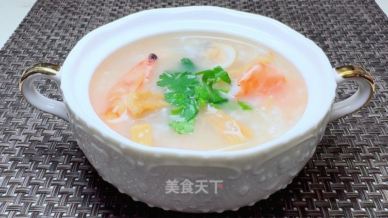 鮮蝦白貝粥的做法