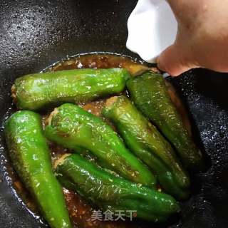 青椒釀肉的做法步驟：11
