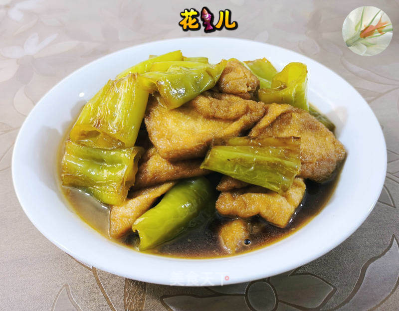 油三角燒虎皮青椒的做法