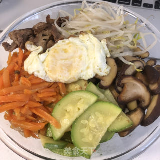 韓式拌飯的做法步驟：3