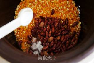 蕓豆大碴子粥的做法步驟：4