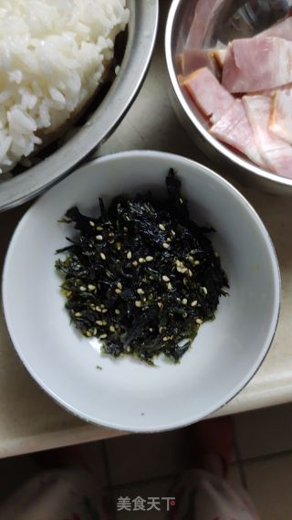 泡菜培根芝士炒飯的做法步驟：3