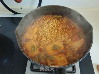 1人食韓式部隊(duì)鍋的做法步驟：8