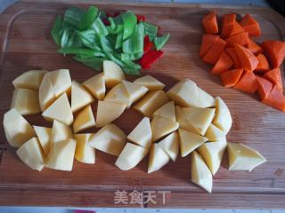 笨雞燉土豆的做法步驟：5