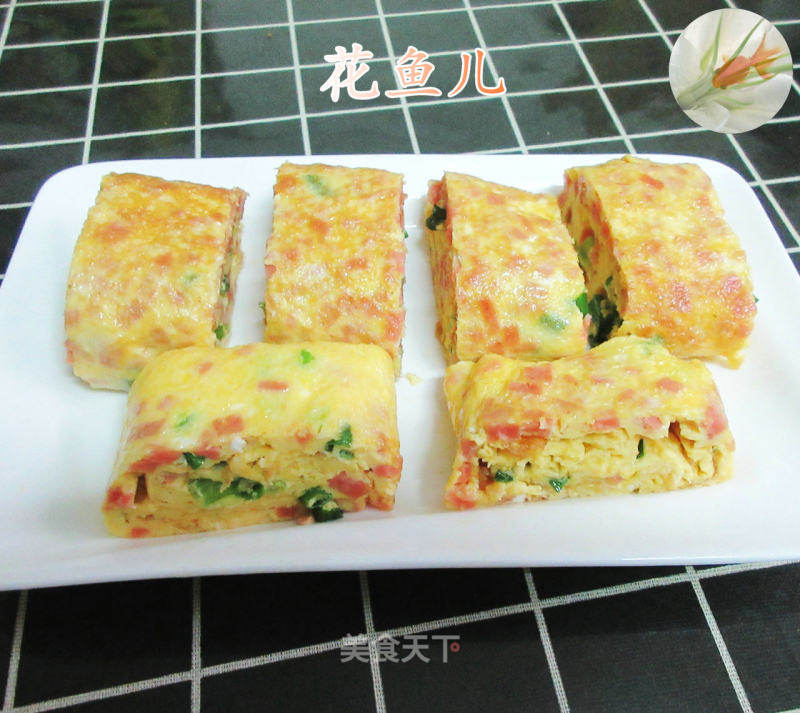 火腿腸厚蛋燒的做法