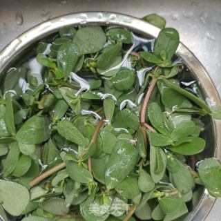 蒸馬齒莧的做法步驟：1