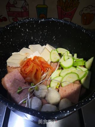 部隊鍋的做法步驟：5