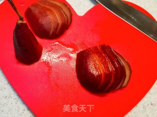 高顏值0失敗，情人節甜品，法式紅酒燴啤梨的做法步驟：7