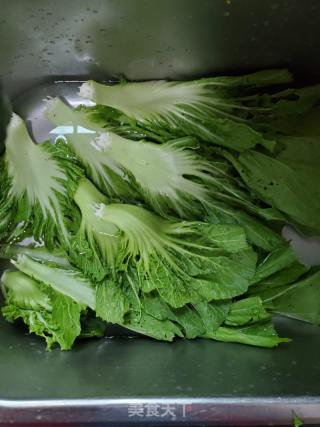 蒜末干辣椒炒芥菜的做法步驟：1