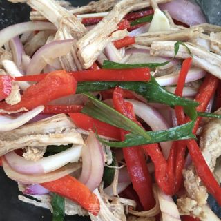 肉絲老虎菜的做法步驟：18