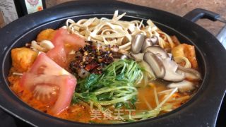 家常素食米線的做法步驟：3