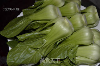 耗油燴鮮蓮草菇的做法步驟：8