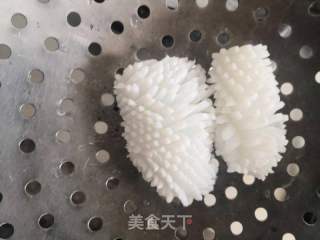浙江名菜&蒜爆目魚花的做法步驟：7