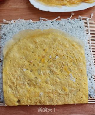 泡菜蝦仁壽司卷的做法步驟：10