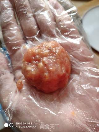 小白菜丸子湯的做法步驟：4