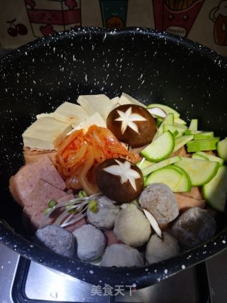 部隊鍋的做法步驟：6