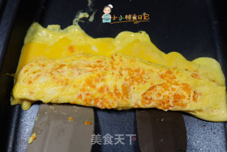 9個月以上輔食胡蘿卜花朵厚蛋燒的做法步驟：7