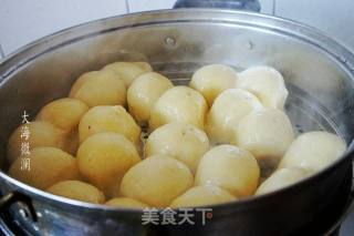 香煎粘豆包的做法步驟：1