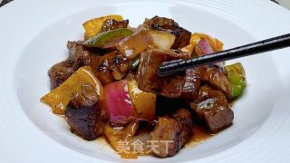 黑椒牛肉粒的做法步驟：14