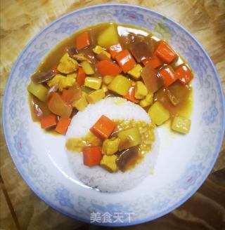 日式咖喱拌飯的做法步驟：5
