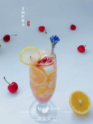 蜜桃檸檬茶的做法步驟：16