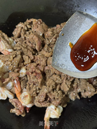 蝦仁炒牛肉的做法步驟：12
