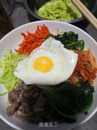 韓式拌飯的做法步驟：12