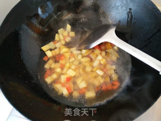維尼熊咖喱海鮮飯的做法步驟：7