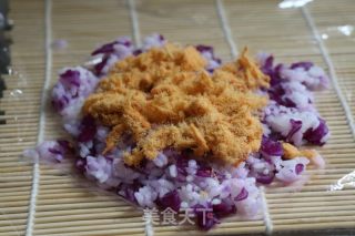 紫甘藍飯團的做法步驟：6