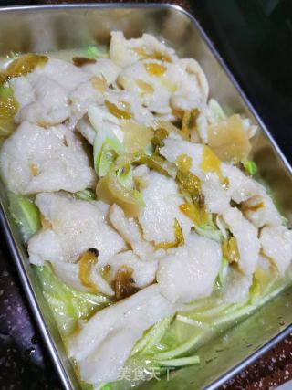 快手金湯酸菜魚的做法步驟：12